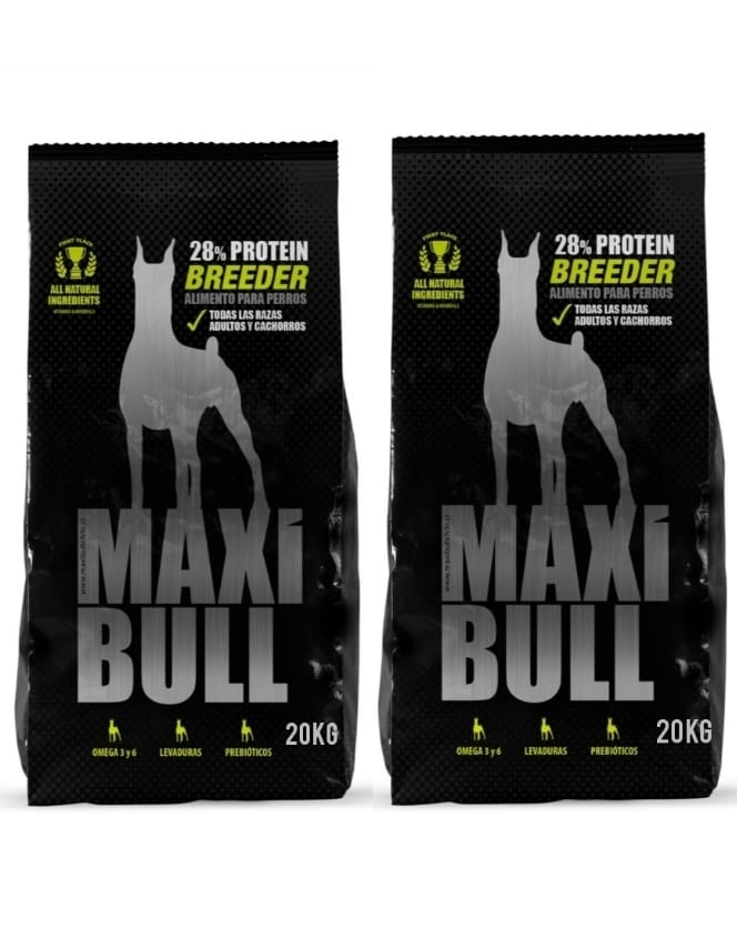 PROMO MaxiBull Breeder (ADULTOS y CACHORROS) 20Kg x2 !!!